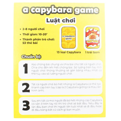 Boardgame Thẻ Bài A Cabybara Game