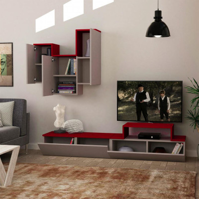 Kệ TV phòng ngủ gia đình gỗ công nghiệp SMLIFE Tahani