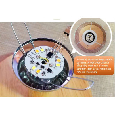 Đèn Bàn Đầu Giường Phòng Ngủ Bàn Đơn Giản- Hiện Đại- Cá Tính Đèn LED Ban Đêm Tiết Kiệm Năng Lượng.