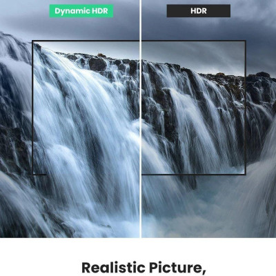 Ugreen UG80404HD140TK 3M 2.1 8K 60Hz 48Gbps 4k 120 hz màu đen Cáp HDMI 2.1 độ phân giải siêu Cao - HÀNG CHÍNH HÃNG