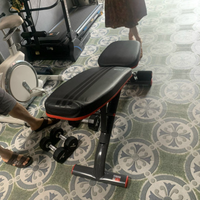 Ghế tập gym đa năng 201, ghế tập tạ điều chỉnh độ dốc 5 cấp, đệm ngồi êm ái cho người sử dụng