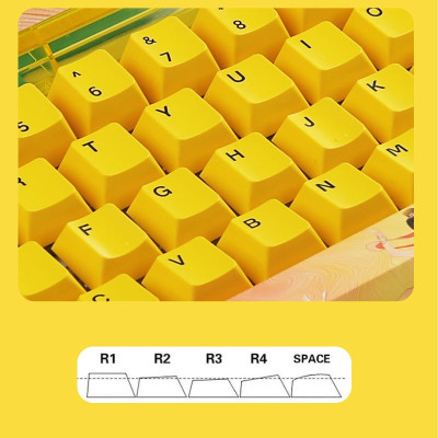 Bàn phím cơ không dây Newmen GM780 Starry Sky Sunset clouds - Sunrise light Nebula  - Hàng Chính Hãng 