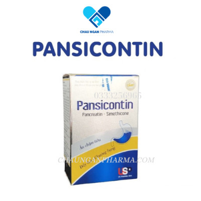 Viên uống hổ trợ tiêu hóa PANSICOTINE USP Hộp 100 viên - Chống đầy hơi - ăn không tiêu