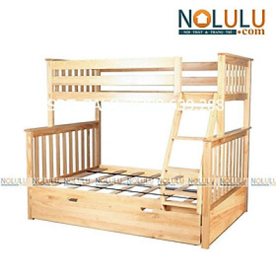 Giường 2 Tầng Gỗ Tự Nhiên 1m4-1m BÌNH LONG -TN