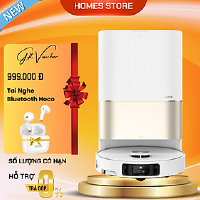 Robot Hút Bụi Lau Nhà Dreame X40 Ultra Lực Hút 12.000 Pa Xòe Giẻ Lau Sát Cạnh Chổi Cắt Chống Rối - Hàng Chính Hãng