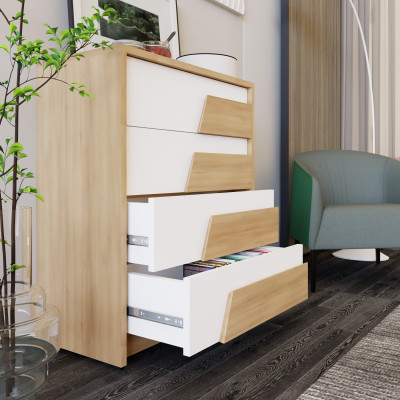 [Happy Home Furniture] PONIX, Tủ lưu trữ 4 ngăn kéo, 60cm x 32cm x 74cm ( DxRxC), THK_112