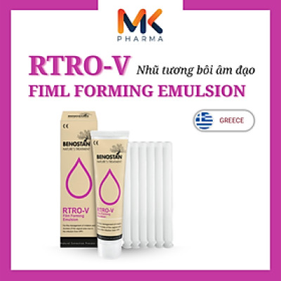 RTRO-V Film Forming Emulsion – Đào Thải HPV, Ngăn Ngừa Ung Thư Cổ Tử Cung - Combo 4 Hộp
