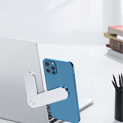 Giá kệ đỡ điện thoại từ tính gắn laptop điều chỉnh nhiều góc độ hợp kim nhôm siêu mỏng gọn nhẹ K9 - Hàng chính hãng