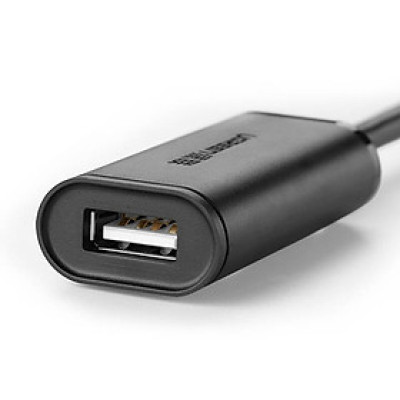 Cáp nối dài USB 2.0 Ugreen 20214 10M có nguồn phụ - Hàng Chính hãng