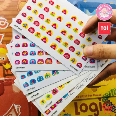 Đồ chơi Dán Móng Tay và Hình Xăm Nail Stickers and Tatoos Chính hãng TOI - Dành cho bé từ 3 tuổi+