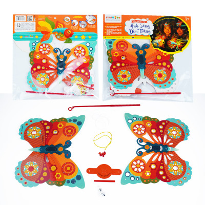 Lồng đèn trung thu Happy KiBu - Lồng đèn sáng tạo, Ánh sáng đêm trăng hình Bướm