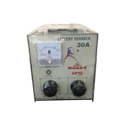 MÁY SẠC ẮC QUY TĂNG GIẢM ROBOT 30A (12V-24V-36V, DÂY NHÔM & ĐỒNG)