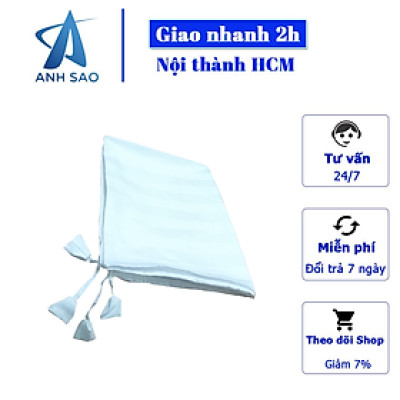 Vỏ/Áo gối ôm Lông vũ Cao cấp A - kích thước 35x100cm - Màu Trắng - Chuẩn khách sạn 5 sao