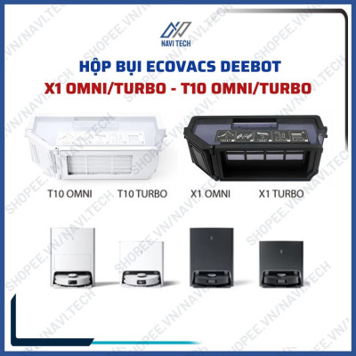 Phụ Kiện Hộp Bụi, Hộp Rác Robot hút bụi Deebot X1 OMNI- X1 TURBO- T10 TURBO