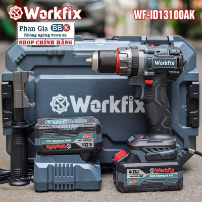 Máy Khoan Workfix WF-ID13100AK 13mm Lực Siết 100Nm 3 Chức Năng , Không Chổi Than ( chính hãƞg)