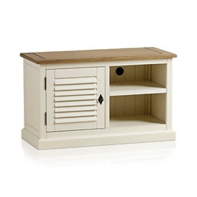 Tủ TV 1 Cánh Shutter Gỗ Sồi Ibie LV1SHUO - Trắng (100 x 42 cm)