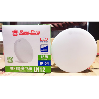 Đèn LED ốp trần đổi màu LN12 12W RD