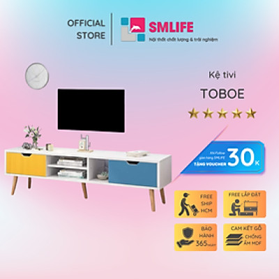 Kệ TV hiện đại gỗ công nghiệp SMLIFE Toboe