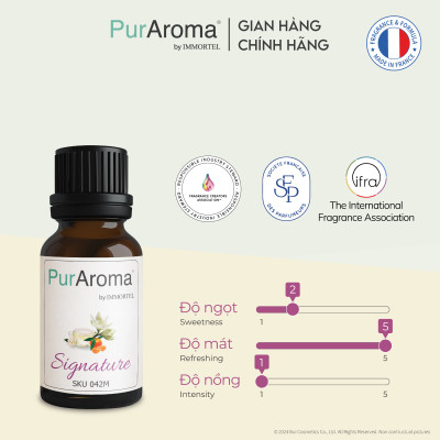 [Best Seller] Combo 7 Tinh Dầu Thiên Nhiên Nguyên Chất PurAroma by IMMORTEL 10mL Chính Hãng Pháp