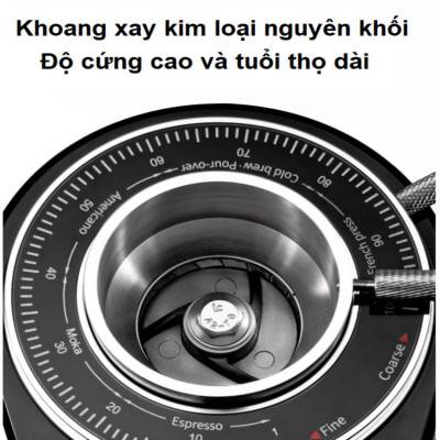 Máy xay cà phê chuyên nghiệp thương hiệu cao cấp Shardor BD-CG301 - Công suất 260W - 100 chế độ xay - Hàng nhập khẩu