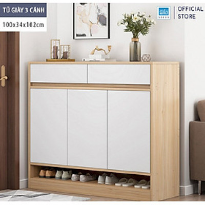 Tủ Giày Gỗ Đơn Giản Mà Đẹp Đa Dạng Kích Thước, Phù Hợp Đặt Tại Lối Vào Phòng Khách Thương Hiệu SIB Decor TG11