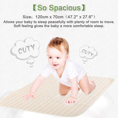 Tấm lót chống thấm cho bé dùng được 2 mặt. Miếng lót chống thấm xuống nệm, thoáng khí, hàng chính hãng - EUROSTANIBO20