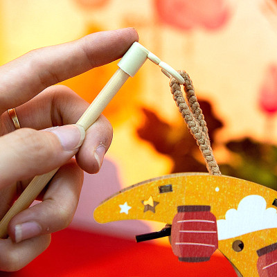 Lồng Đèn Trung Thu Gỗ Mộc Màu : Đèn Hằng Sao - Bách Mộc 11 (Có Kèm Pin)