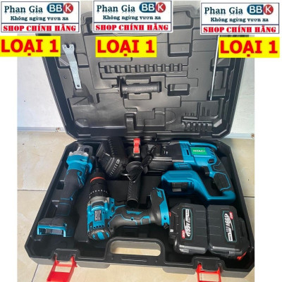 COMBO 3 MÁY KHOAN, CĂT ,KHOAN 13 LI ĐA NĂNG CHUYÊN DỤNG CHÂN PIN PHỔ THÔNG PIN 15CELL SIÊU KHỎE, SIÊU BỀN.