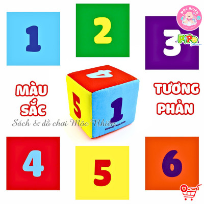 Đồ Chơi Vải Xúc Xắc Xí Ngầu Có Âm Thanh Leng Keng Vui Tai Cho Bé - Pipo Vietnam