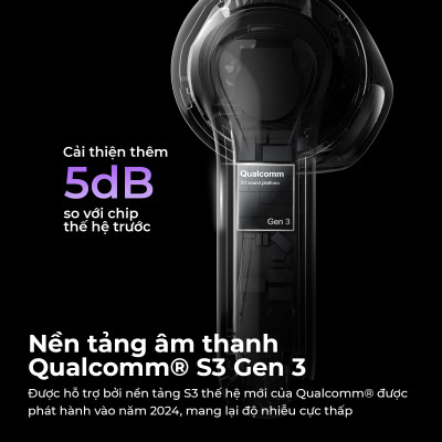 Tai Nghe True Wireless SoundPEATS Air5 Aptx Adaptive Lossless Bluetooth 5.4 - Hàng Chính Hãng