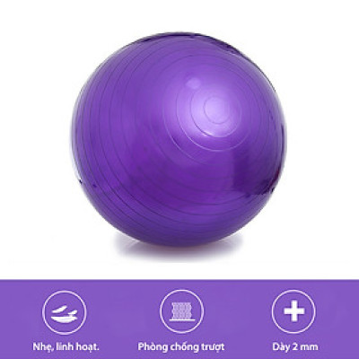 BG Bóng tập thăng bằng BALANCE BALL YOGA GYM 46-58cm,đĩa xoay eo 3001R , bóng tập yoga rèn luyện sức khỏe đa năng cao cấp (hàng nhập khẩu)
