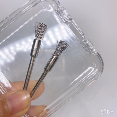 Chổi Vệ Sinh Đầu Mài Móng, Lông Đồng Cứng Vừa, Cán Thép Không Gỉ, Làm Sạch Hiệu Quả Dành Cho Thợ Làm Nail Sau Khi Mài