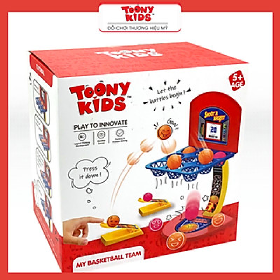 Đồ Chơi Bộ Bắn Bóng TOONYKIDS - Đồ Chơi Vận Động Cho Bé - MY BASKETBALL TEAM TN047 [Tặng Kèm Sticker]
