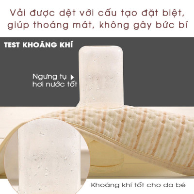 Tấm lót chống thấm cho bé dùng được 2 mặt. Miếng lót chống thấm xuống nệm, thoáng khí, hàng chính hãng - EUROSTANIBO20