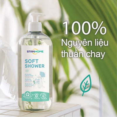 [DATE 2026]Sữa tắm, rửa mặt không xà phòng cho mọi loại da và da nhạy cảm Stanhome Family Expert Soft Shower 740ml/chai