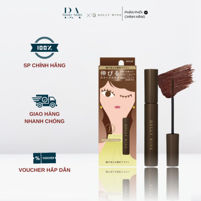 Mascara chống lem trôi màu nâu đậm - Koji Dolly Wink My Best Mascara Deep Brown