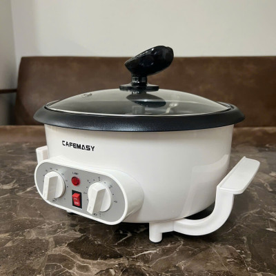 Máy rang hạt cà phê và các loại hạt tự động tích hợp điều chỉnh thời gian, thương hiệu Mỹ cao cấp Cafemasy SCR-300B - Hàng Nhập Khẩu (Bảo hành 12 Tháng)