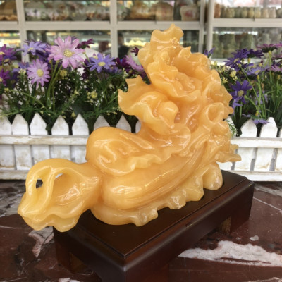 Bắp cải phong thủy đá ngọc hoàng long trang trí bàn làm việc, phòng khách