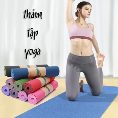 Thảm tập yoga cao cấp dày 2 lớp  ,thảm tập gym ,thiết kế dạng hạt nổi ,ma sát tốt ,độ bám cao tránh trơn trượt , sử dụng được trên mọi bề mặt dễ gấp gọn tiện mang theo mọi nơi