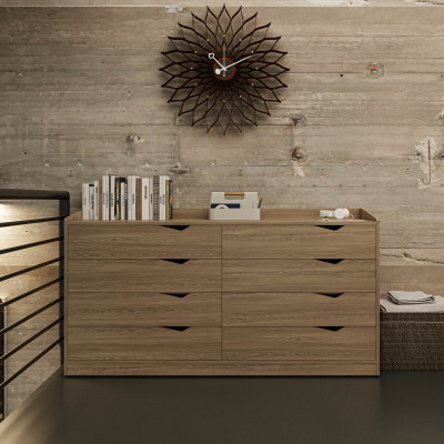 [Happy Home Furniture] WINNI, Tủ lưu trữ 8 ngăn kéo , 160cm x 45cm x 84cm ( DxRxC), THK_140