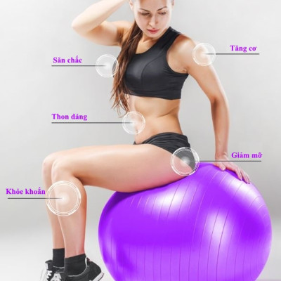 Bóng Tập Yoga, Bóng Yoga Tròn Cao Cấp - Hàng Loại 1 Chính Hãng 