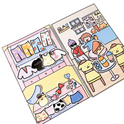 Bộ Tranh Tương Tác Cô Tiên Xanh - Thời Trang Búp Bê Giấy