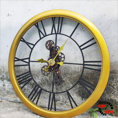 Bộ bánh răng đồng hồ treo tường (Gear Clock) chuyển động liên tục 12 bánh răng chuyển động