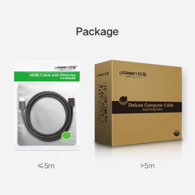 Ugreen UG10110HD104TK 10M màu Đen Cáp tín hiệu HDMI chuẩn 1.4 hỗ trợ phân giải 4K * 2K - HÀNG CHÍNH HÃNG