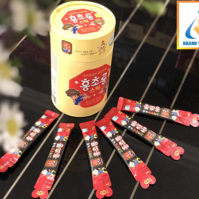 Nước Hồng Sâm Nhung Hươu Hàn Quốc Trẻ Em - MYEONG KI SAM - Hàng nội địa Hàn Quốc - nhập khẩu chính ngạch - Hộp 300g (10g x 30 gói) - Vị sữa chua, bổ sung thêm vitamin, khoáng chất
