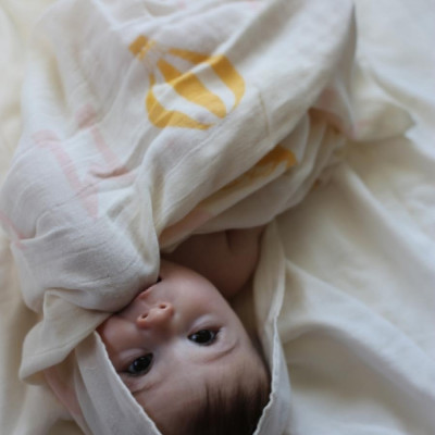 Khăn cho bé đi du lịch Orunet - Japan (35x35cm), chất liệu cotton OGWL1004, OGWL2004, OGWL3004