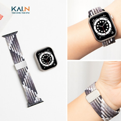 Dây đeo Vải Dệt Dành Cho Apple Watch Ultra 2/ Ultra/ Apple Watch Series , KAI.N Braided Wire, thoáng khí, mềm mại_ Hàng chính hãng