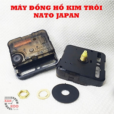 Máy đồng hồ treo tường Kim trôi  NATO Japan bảo hành chính hãƞg 5 năm