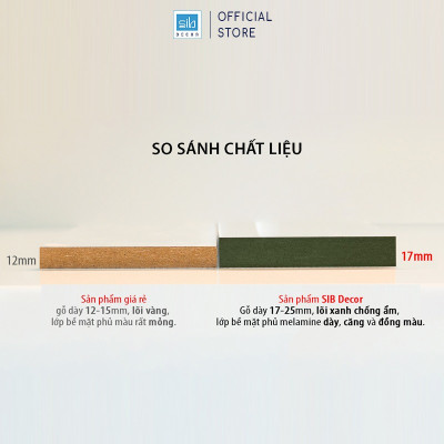 Kệ Tivi Treo Tường Phòng Khách Hiện Đại Gồm Khối Zic Zac Và 4 Ô Vuông SIB Decor BST89