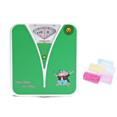 Cân Sức Khỏe 120kg Nhơn Hòa NHHS-120-K2 (Giao màu ngẫu nhiên) + Tặng 10 Khẩu Trang Màu Sắc Ngẫu Nhiên